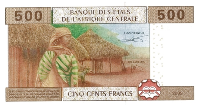 P506 F C.A.S. (Equatorial Guinea) 500 Francs Year 2002
